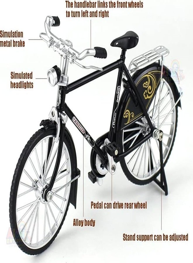 RAMPKD New Toy Kids Metal Bicycle Ornaments Desktop Mini Retro Style Alloy Classical Bike Toy Figurines Bike Home Decoration for Children (Multi)(Cycle M -1_R) - Image 3